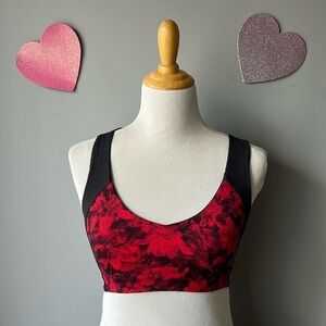 Lululemon Athletica Sweat Times Bra | carminetrue red black/black